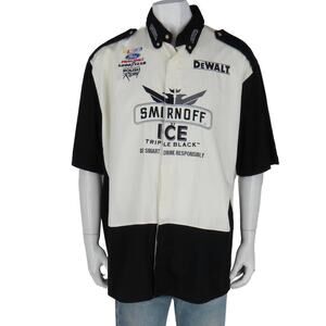 Smirnoff Ice Black NASCAR Dewalt Racing Embroidered Pit Crew Member Shirt